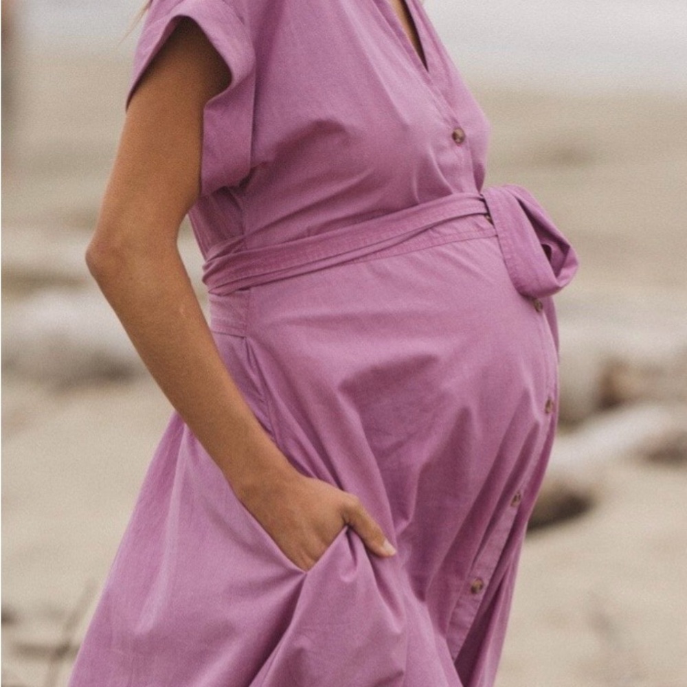 Hatch Women's Midi Dress in Lavender